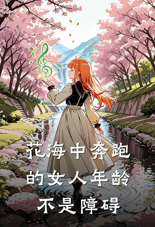 花海中奔跑的女人 年龄不是障碍